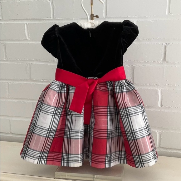 Baby Toddler Girl Classic Christmas Holiday Dress Size 12 Months - Picture 2 of 8